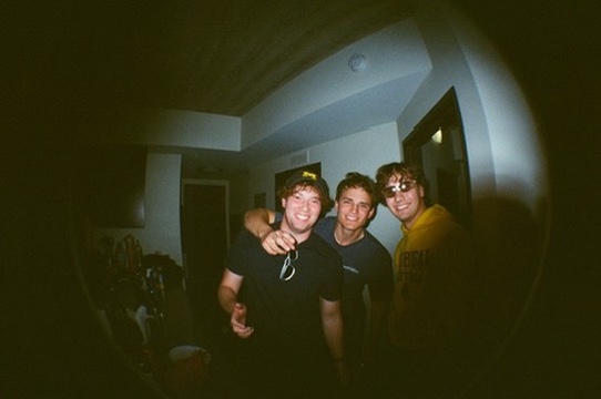 Sawyer with two friends